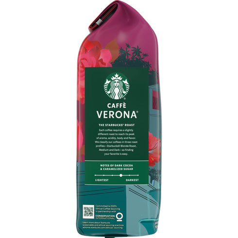 Starbucks Caffe Verona Dark Roast Ground Coffee, 40 oz.